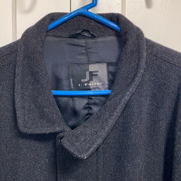 JF J.Ferrar Large Black Wool Coat - Picture 7 of 16